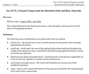 Triaxial Compression for Disturbed Soils & Base Materials